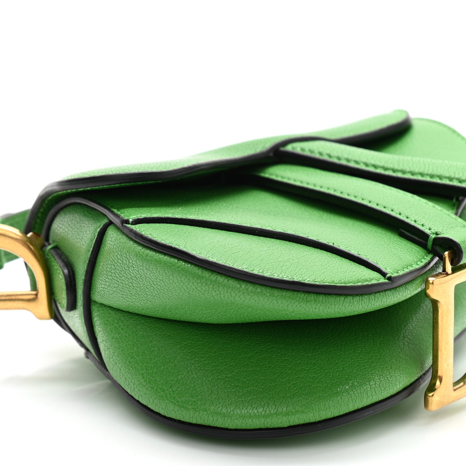 Christian Dior Goatskin Micro Saddle Bag Green 16 of 19