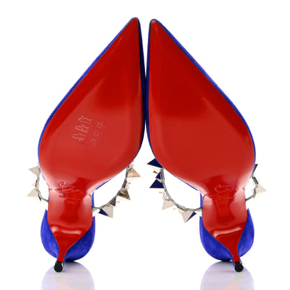 Christian Louboutin Veau Velours Specchio Planet Choc 80 Mule Elixir 36 7 of 7