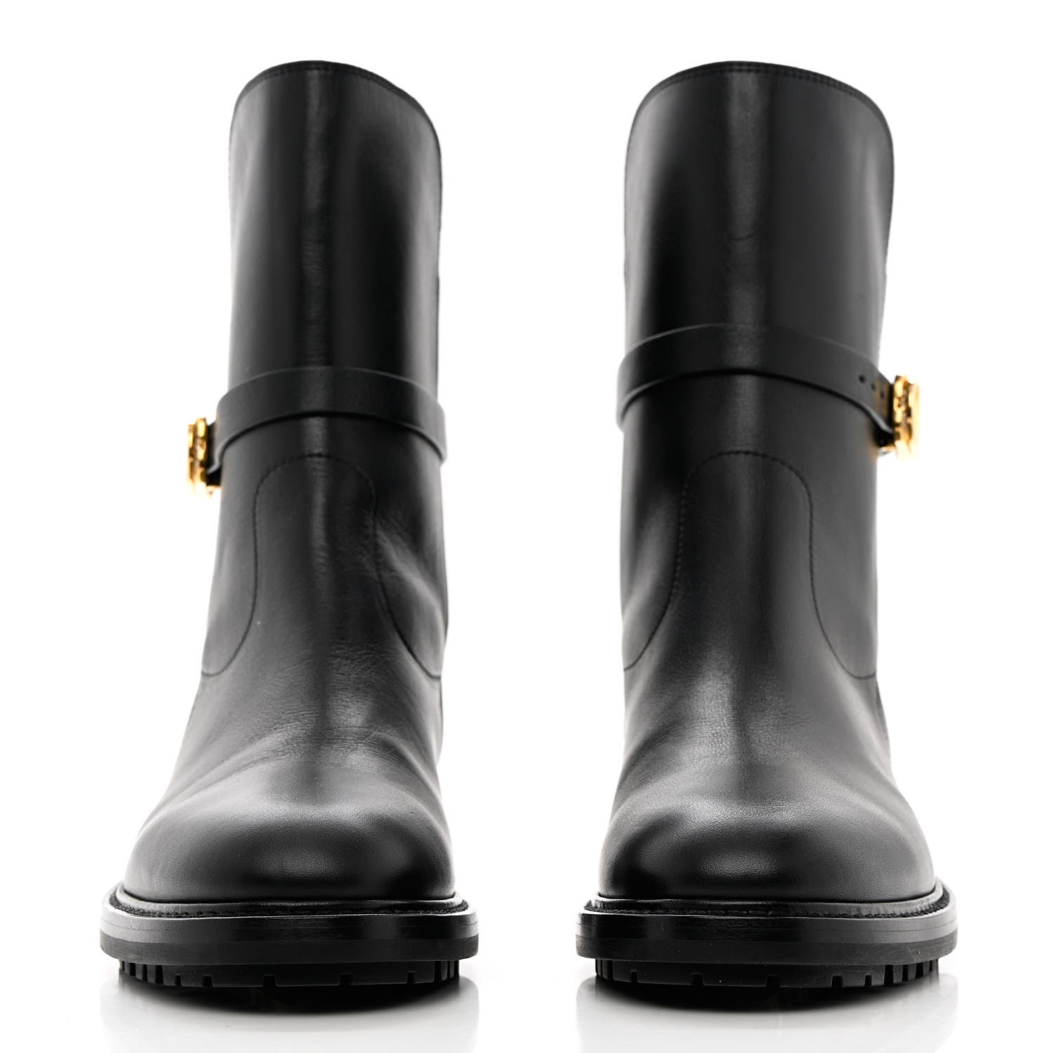 Christian Dior Calfskin Empreinte Ankle Boot 38 Black 2 of 13