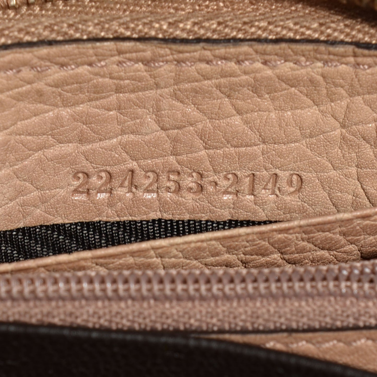 Monogram Bamboo Tassel Zip Around Wallet Beige
