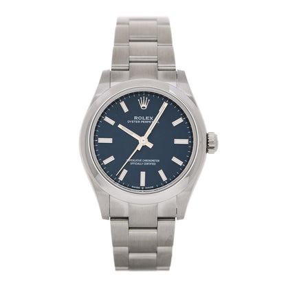 Rolex Stainless Steel 31mm Oyster Perpetual Watch Bright Blue 277200 1 of 5