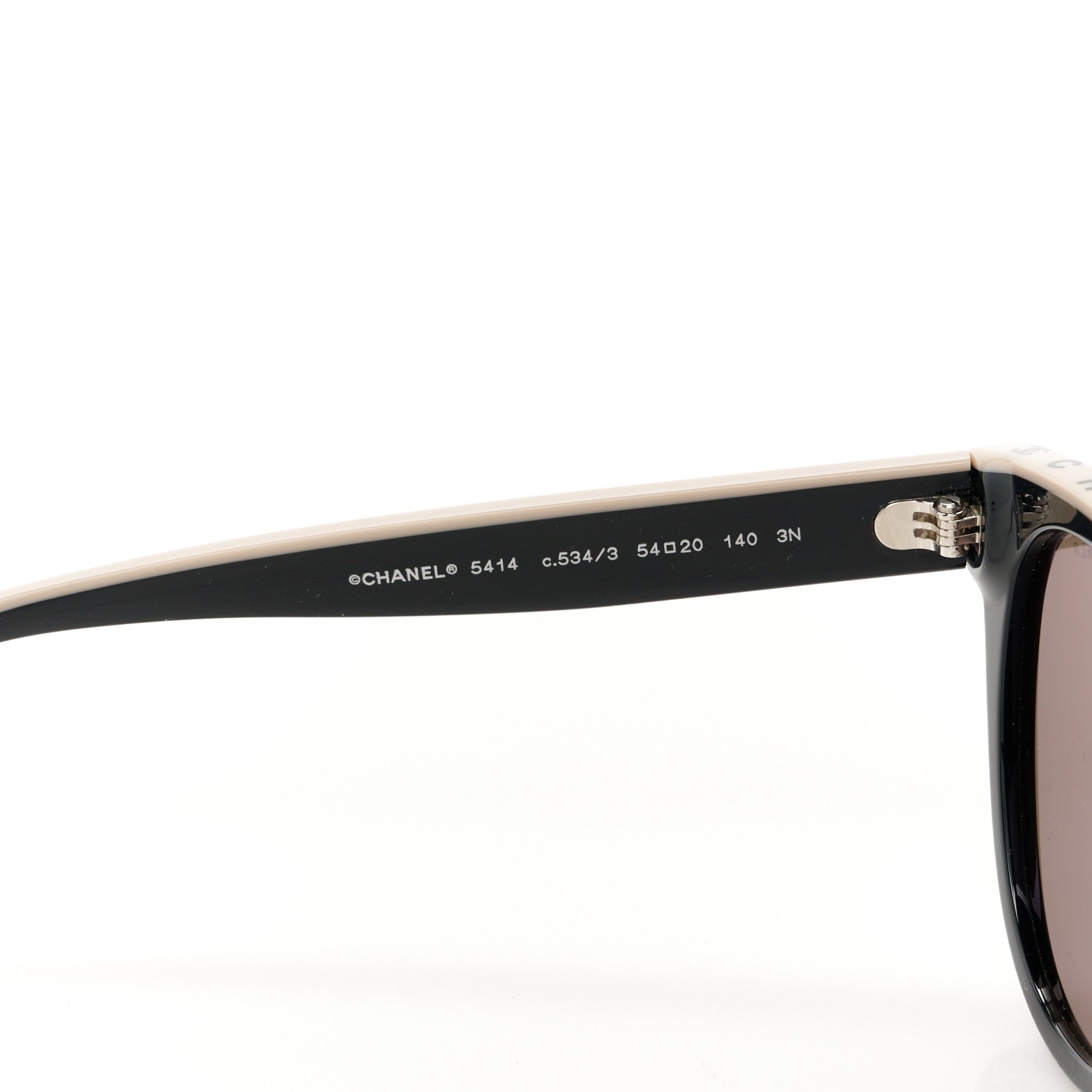 Chanel Acetate CC Butterfly Sunglasses 5414 Black Beige 5 of 9