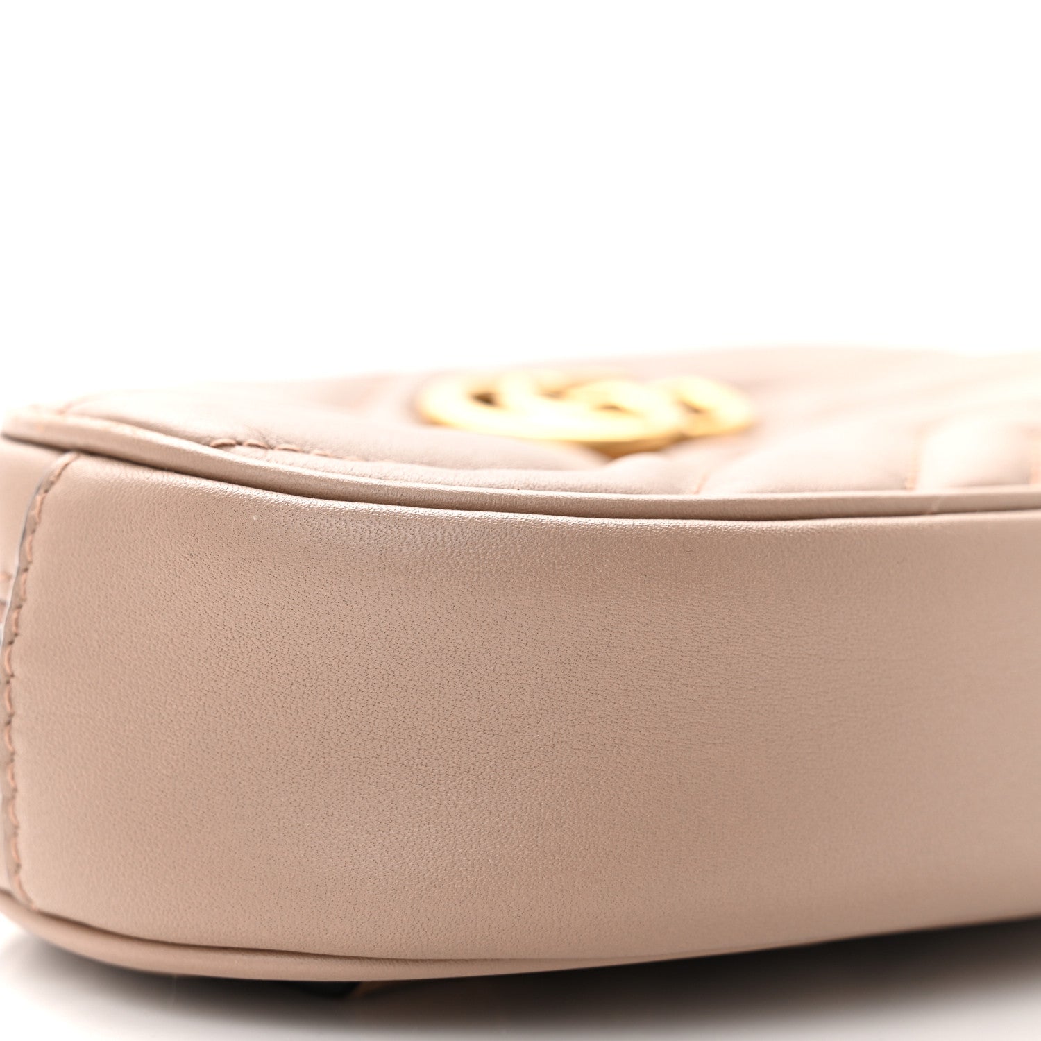 Gucci Calfskin Matelasse GG Marmont Belt Bag 85 34 Porcelain Rose 10 of 13