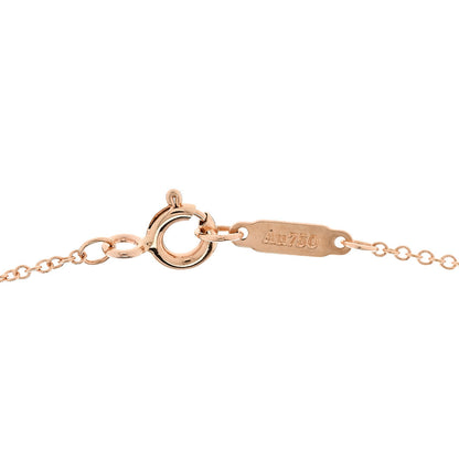 Tiffany 18K Rose Gold Diamond Extra Mini Heart Pendant Necklace 5 of 6