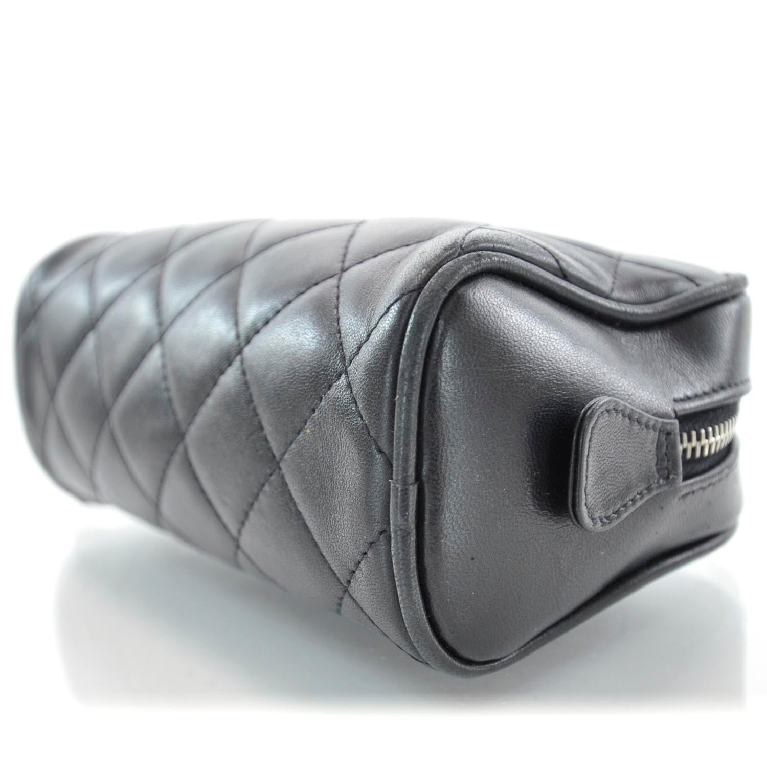 Chanel Lambskin Cosmetic Case Black 4 of 7
