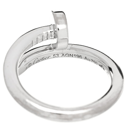 Cartier 18K White Gold Juste Un Clou Ring 53 6.25 5 of 6