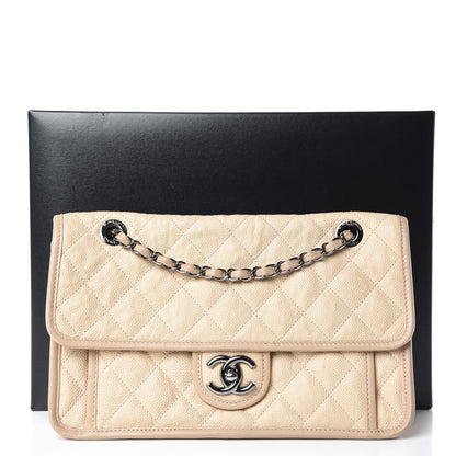 Chanel Caviar Quilted Medium French Riviera Flap Beige 10 of 10