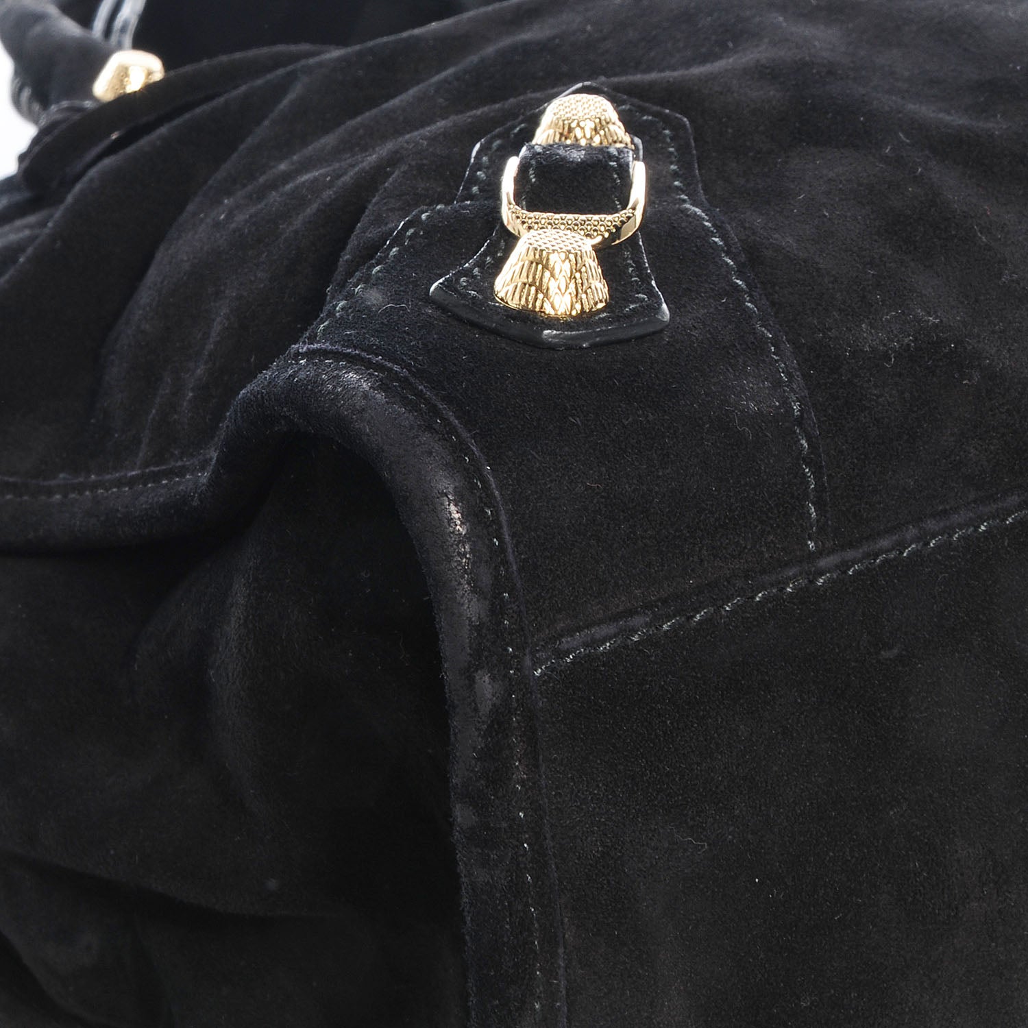 Balenciaga Baby Daim Suede Giant 12 Gold Hardware City Black 5 of 11