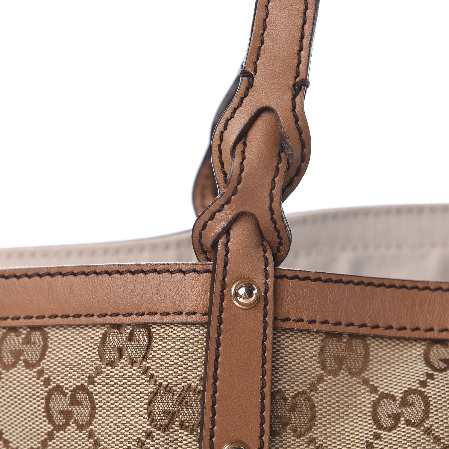 Gucci Monogram Medium Craft Tote Brown 10 of 15