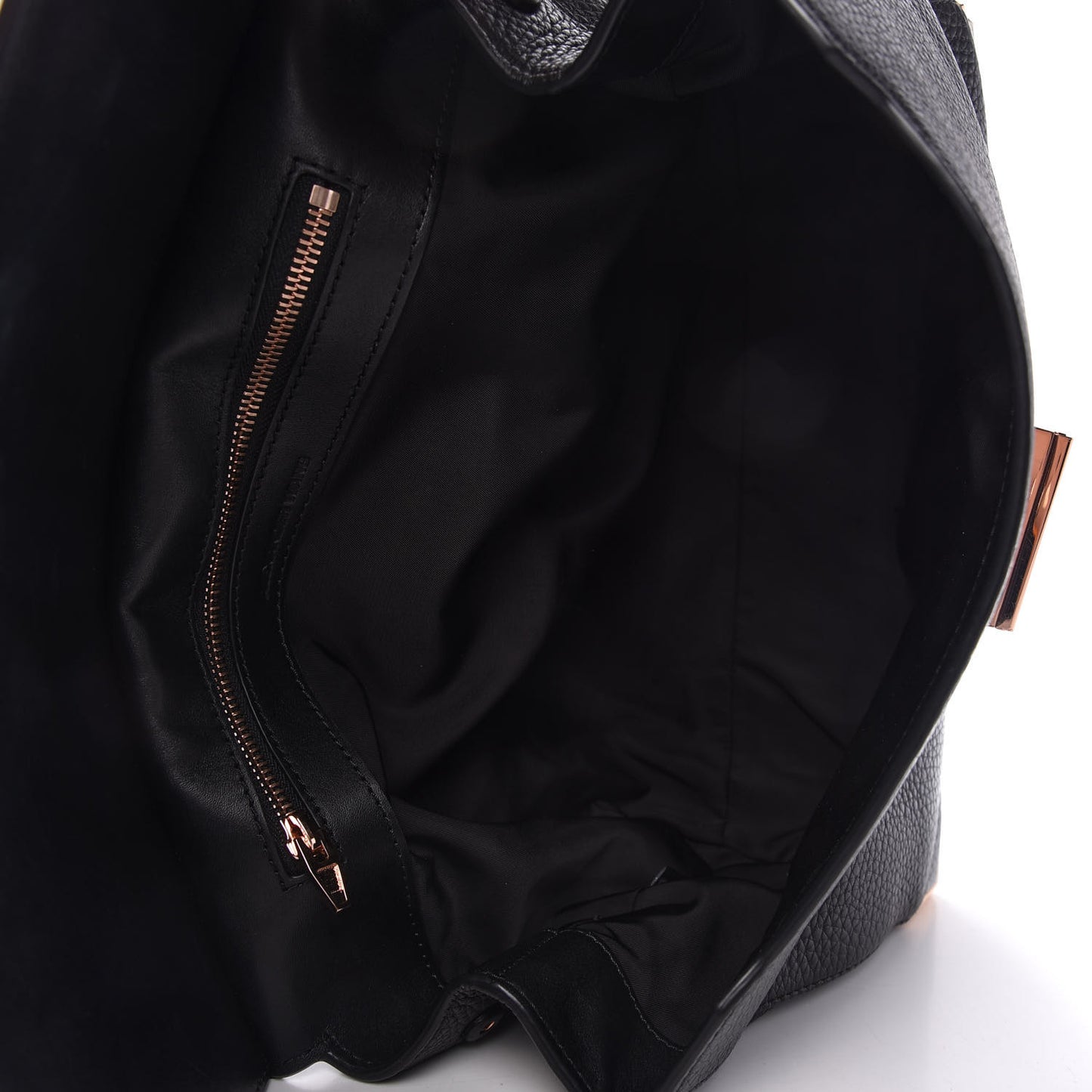 Calfskin Large Marion Black Rose Gold Hardware