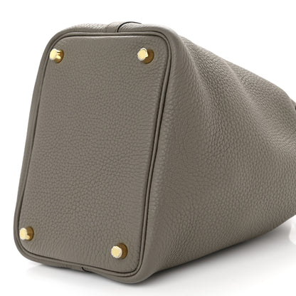 Hermes Taurillon Clemence Picotin Lock 18 PM Etain 10 of 11
