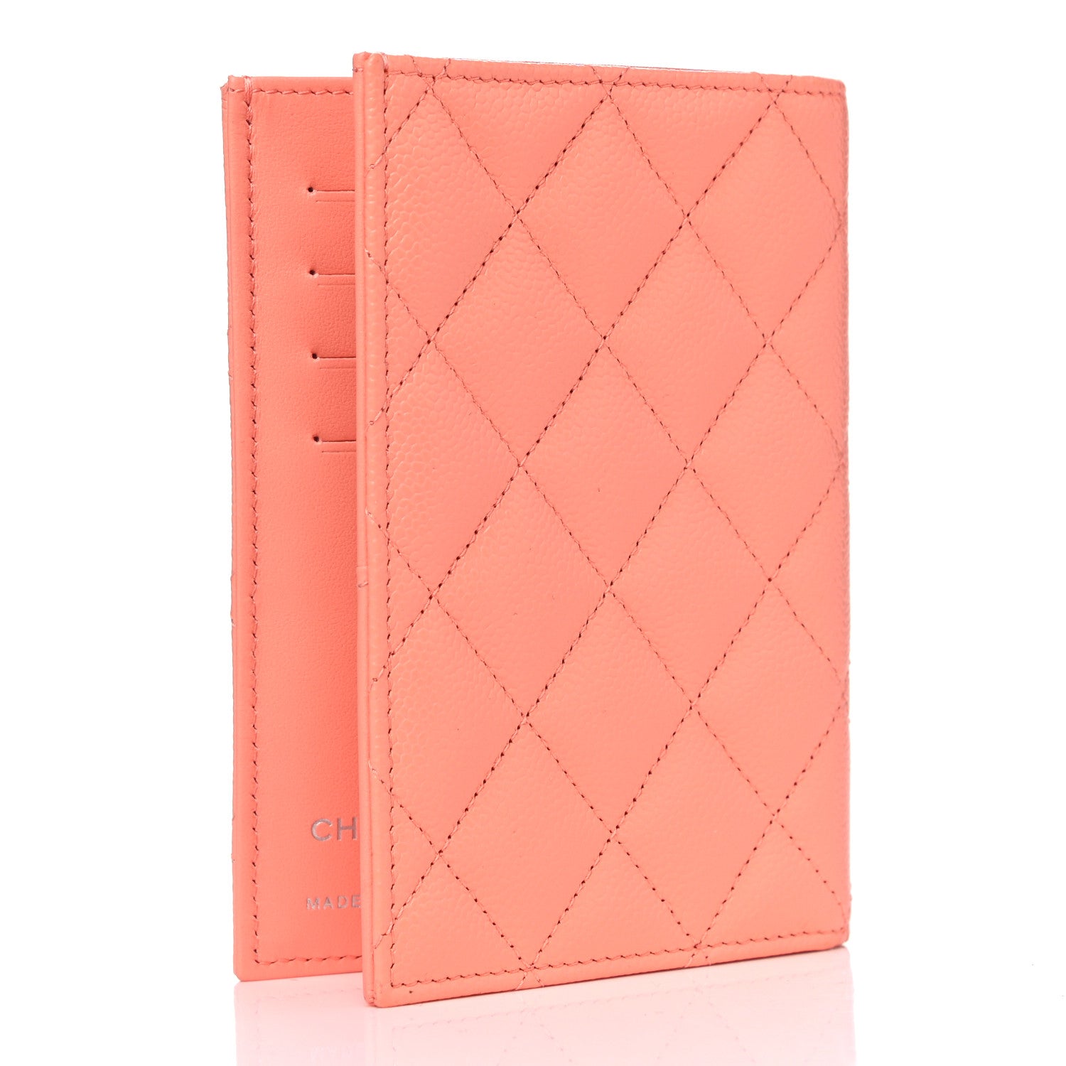 Chanel Caviar Quilted Passport Holder Pink 2 of 4