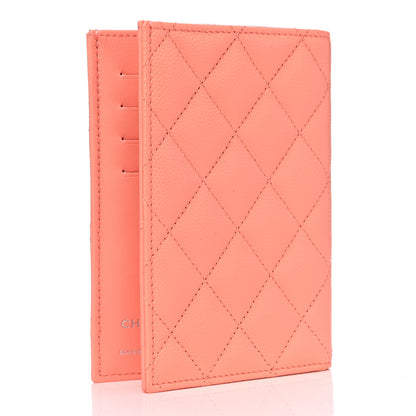 Chanel Caviar Quilted Passport Holder Pink 2 of 4
