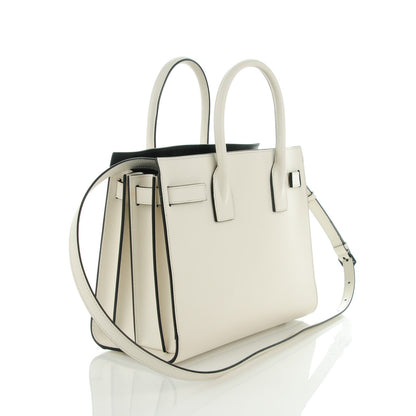Saint Laurent Smooth Calfskin Baby Sac De Jour White 3 of 7