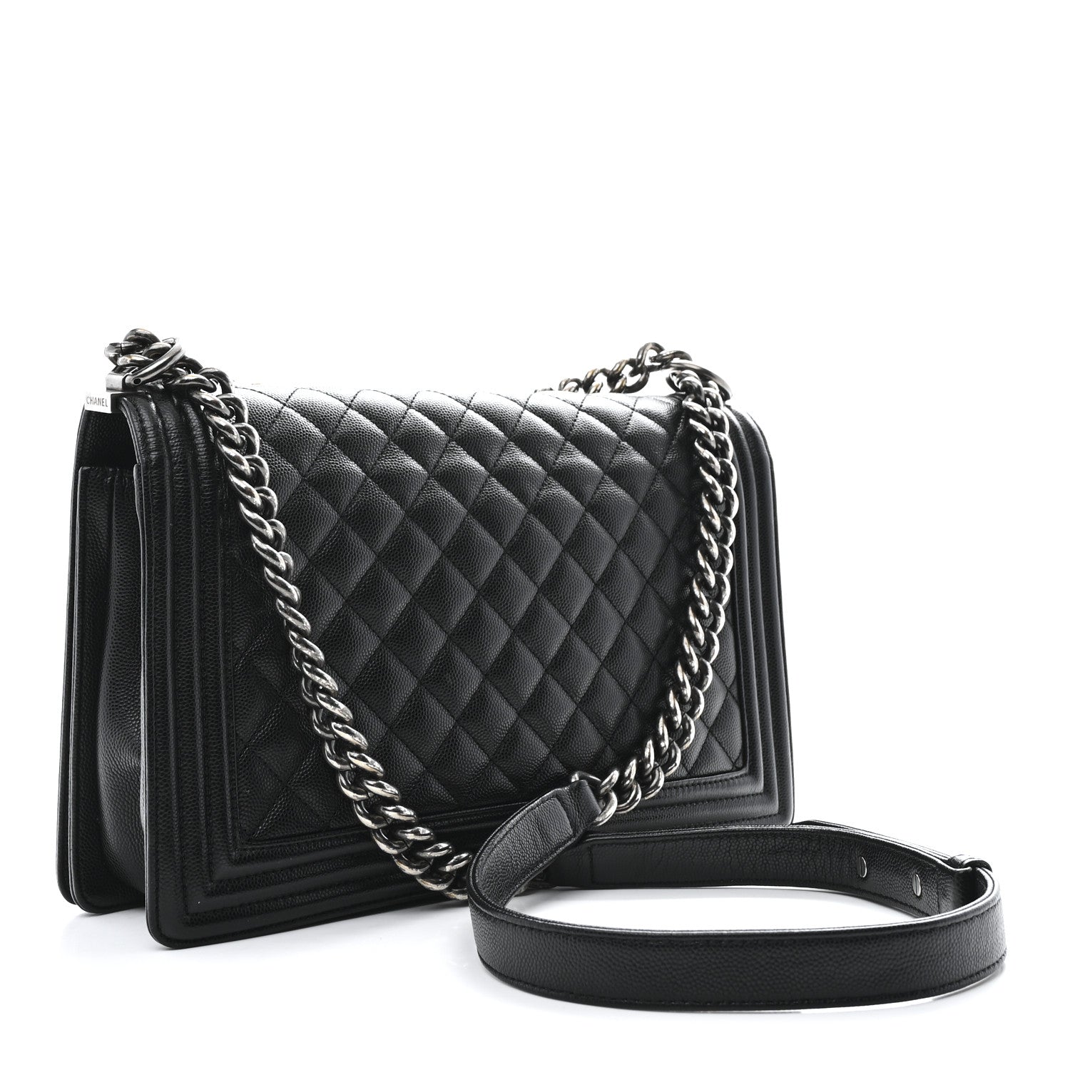 Chanel Caviar Quilted New Medium Boy Flap Black 3 of 10