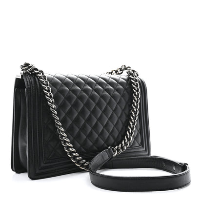 Chanel Caviar Quilted New Medium Boy Flap Black 3 of 10