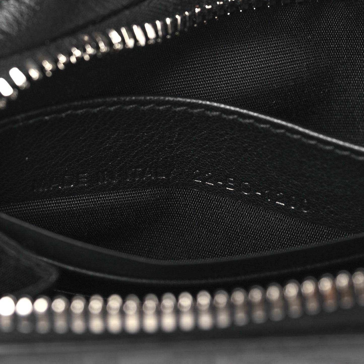 Calfskin Oblique Galaxy Perforated Messenger Black Multicolor