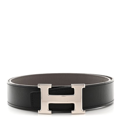 Hermes Box Togo 32mm H Belt 85 Black Etain 1 of 7