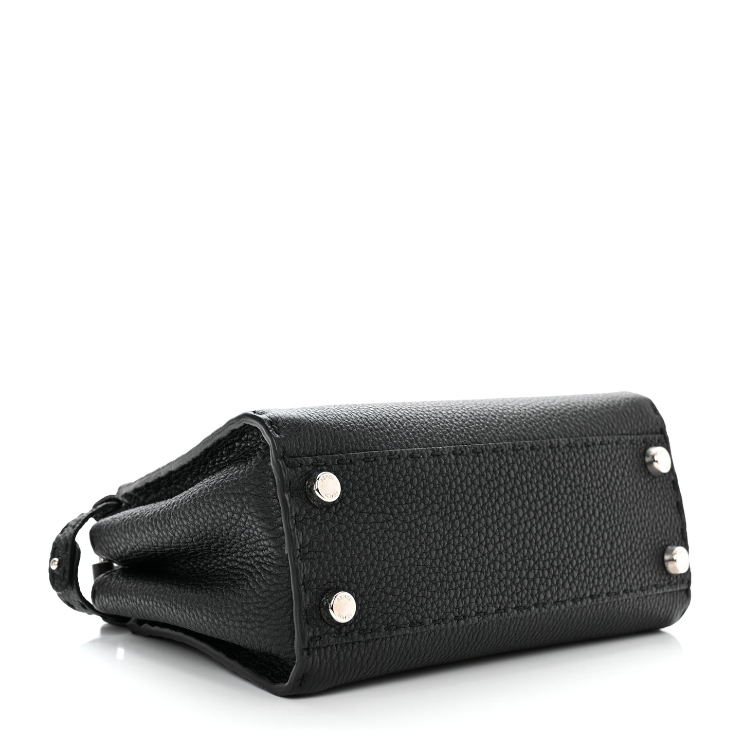 Cuoio Romano Selleria Bi-Color Mini Peekaboo Iconic Satchel Black Mou