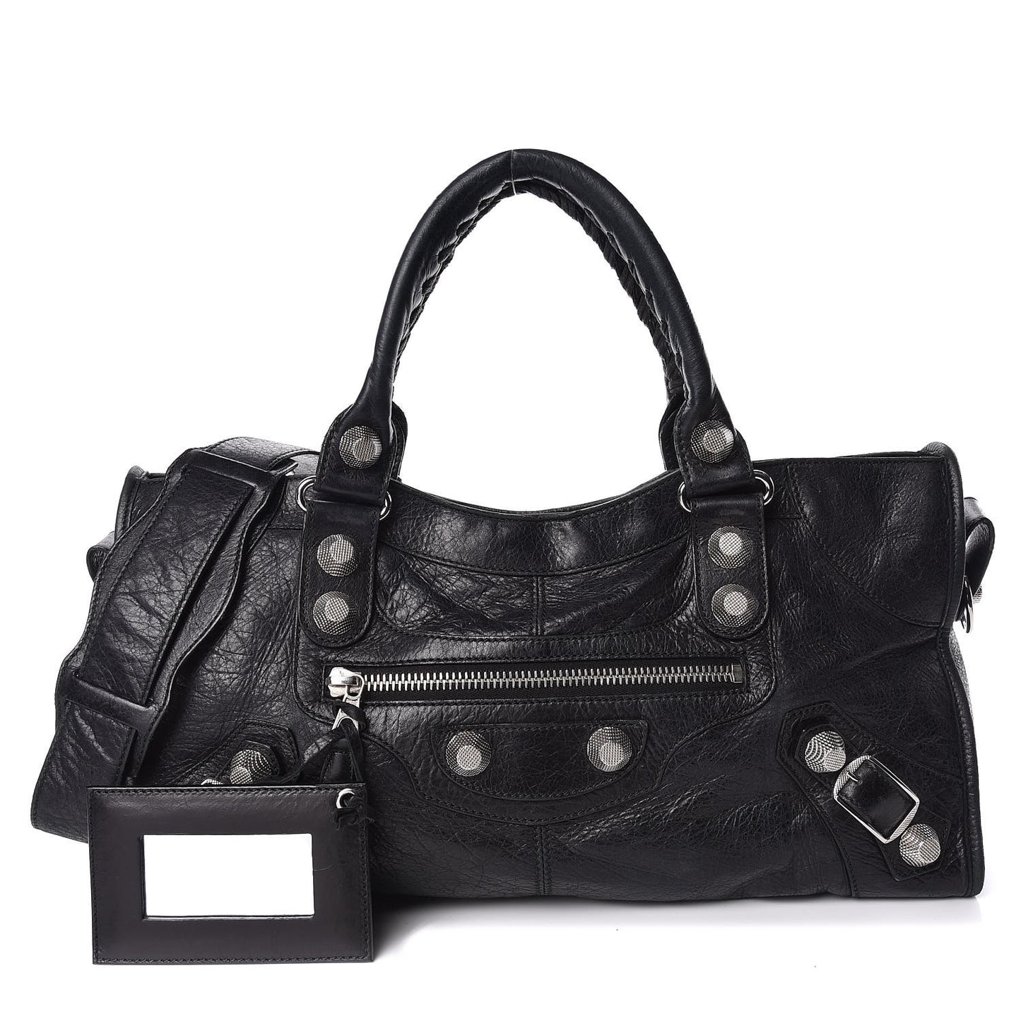 Agneau Giant 21 Silver Hardware Part Time Black