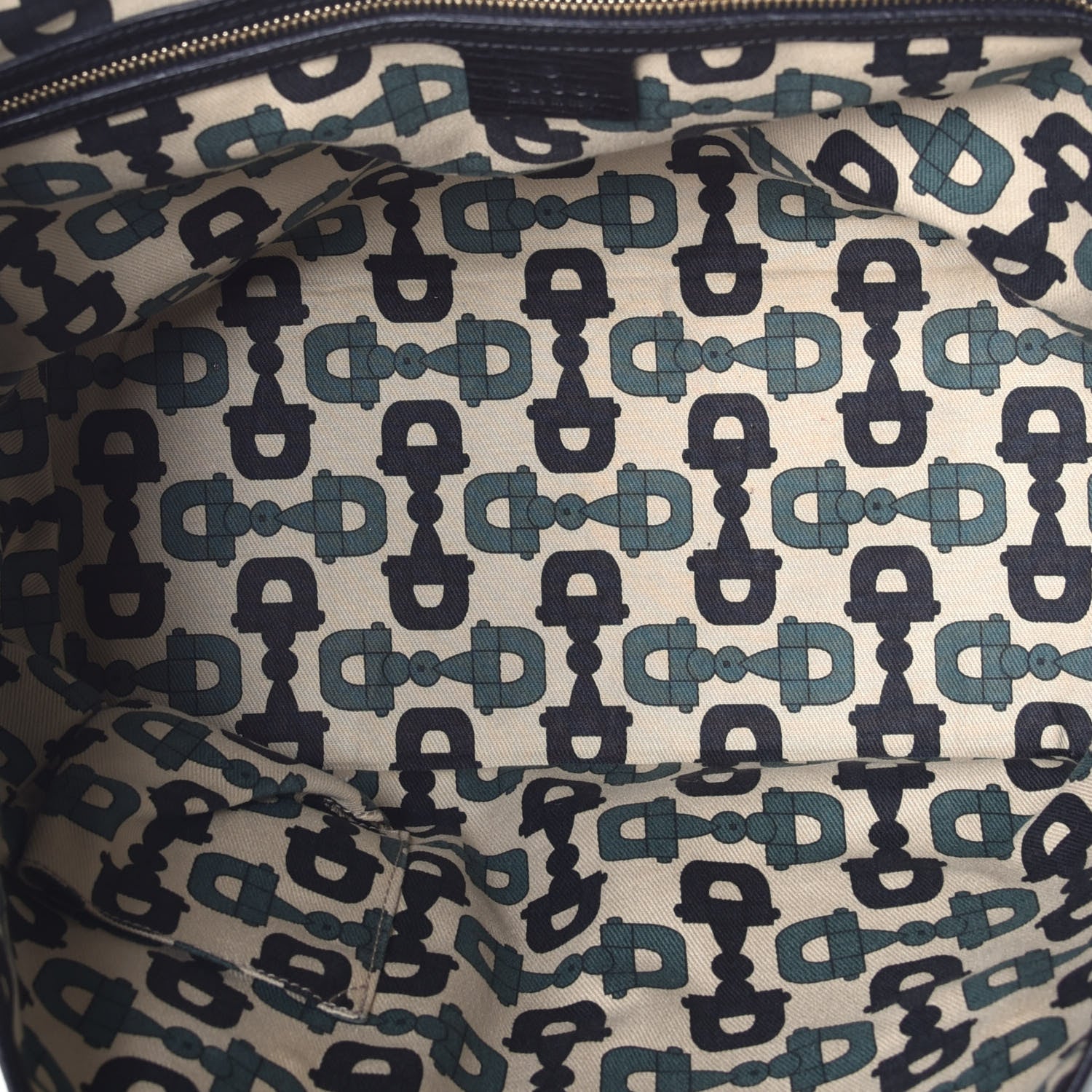 Gucci Monogram Medium Jolicoeur Tote Black 9 of 17