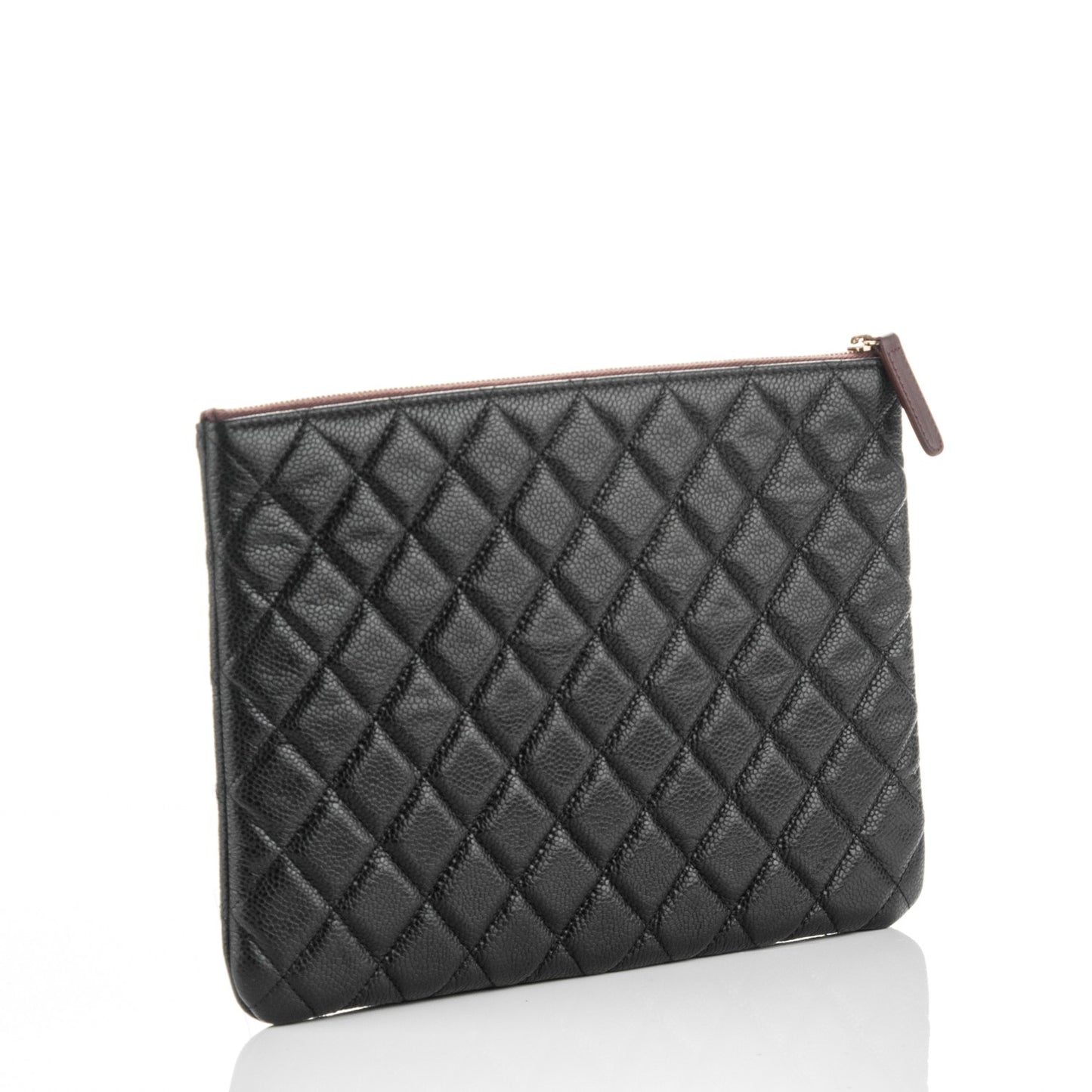 Caviar Quilted Medium Cosmetic Case Black