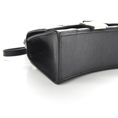 Balenciaga Grained Calfskin Hourglass Top Handle Bag XS Black 6 of 9