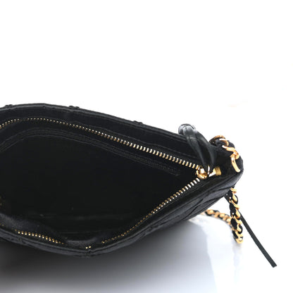 Chanel Satin Quilted Tassel Evening Bag Black 4 of 6