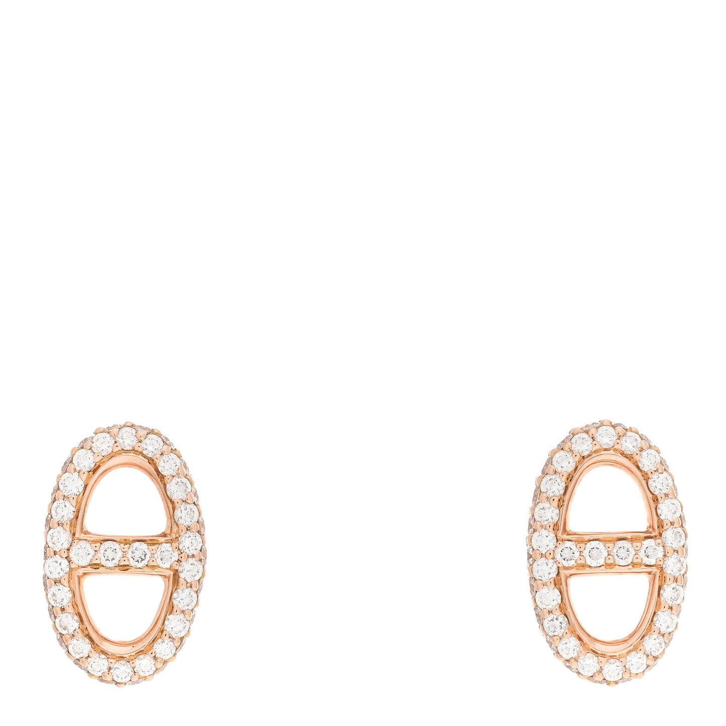 18K Rose Gold Diamond New Farandole Earrings