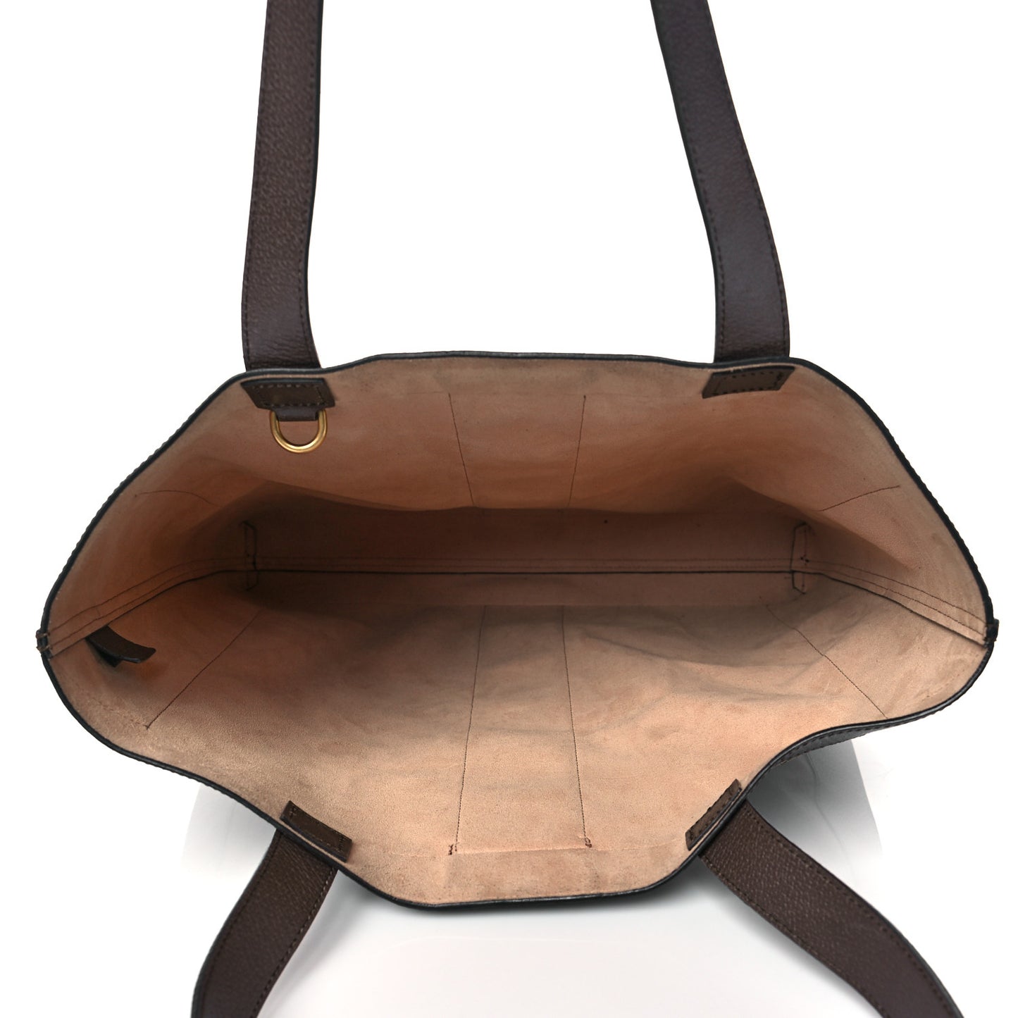 GG Supreme Monogram Web Large Ophidia Vertical Shopping Tote Brown