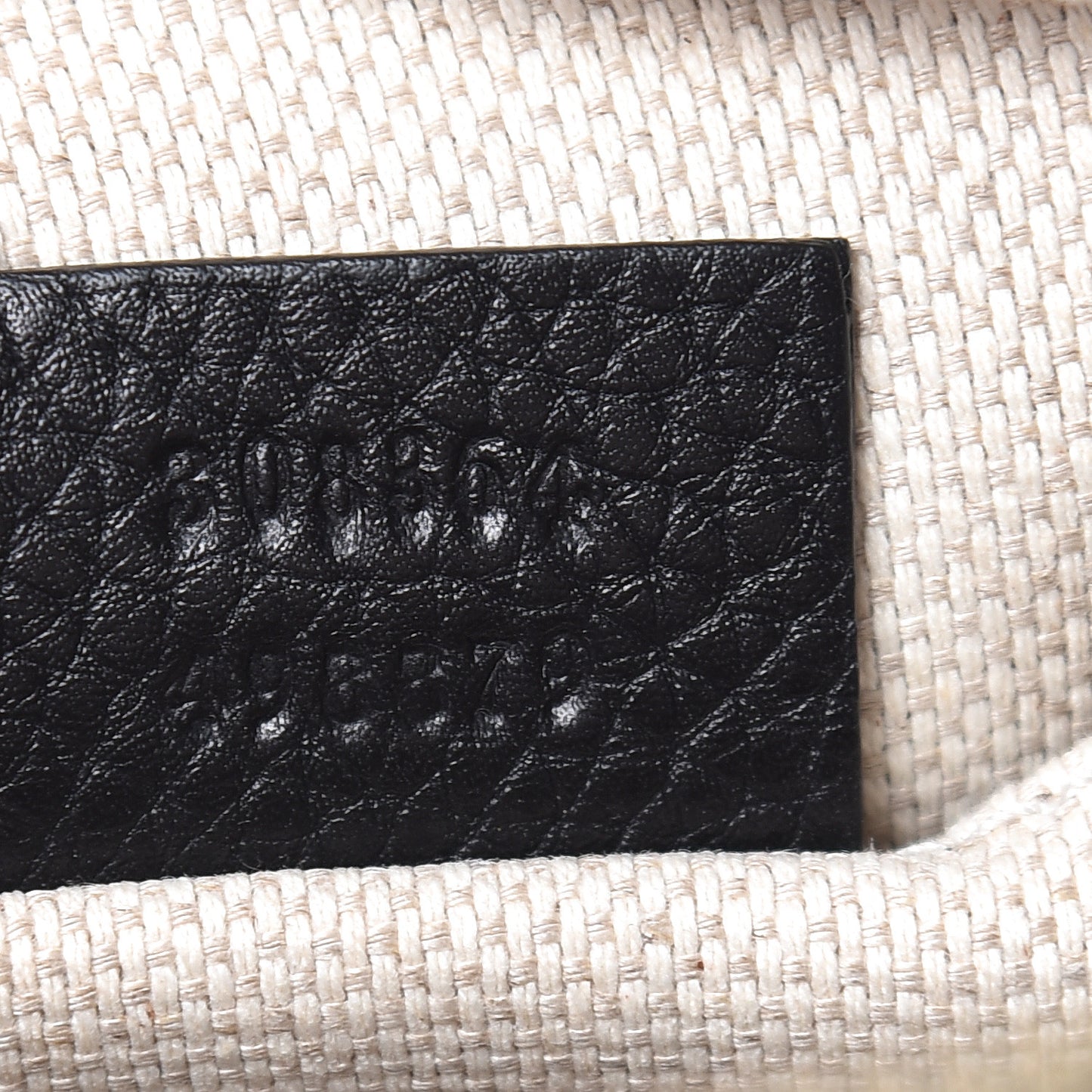 Pebbled Calfskin Small Soho Disco Bag Black