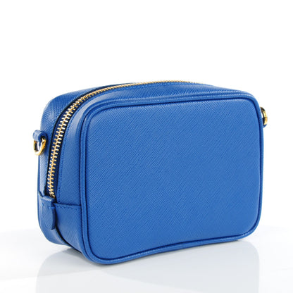 Prada Saffiano Mini Camera Crossbody Azzurro 3 of 8