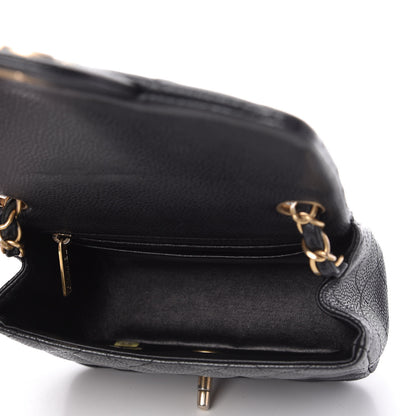 Chanel Caviar Quilted Mini Square Flap Dark Charcoal 5 of 10