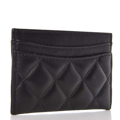 Chanel Lambskin Quilted Card Holder Black 3 of 9