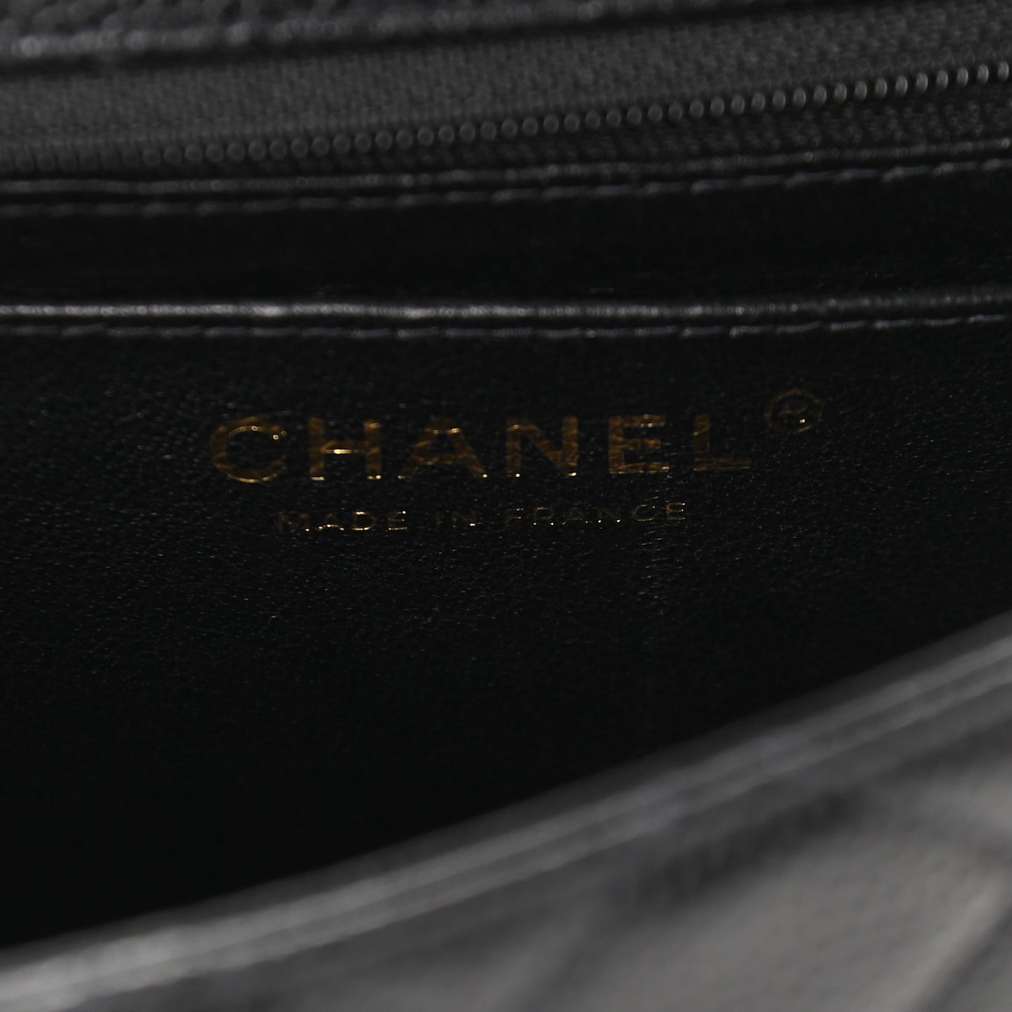 Caviar Quilted Mini Square Flap Black