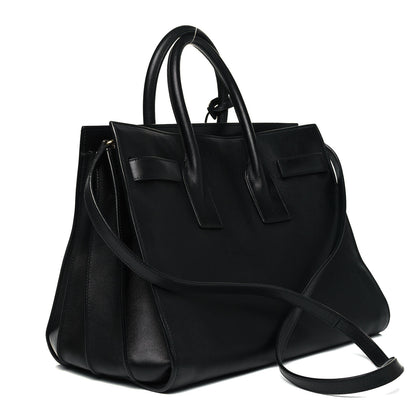 Saint Laurent Smooth Calfskin Small Sac De Jour Black 3 of 8