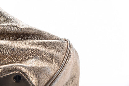 Burberry Metallic Calfskin Warrior Hobo Gold 12 of 19