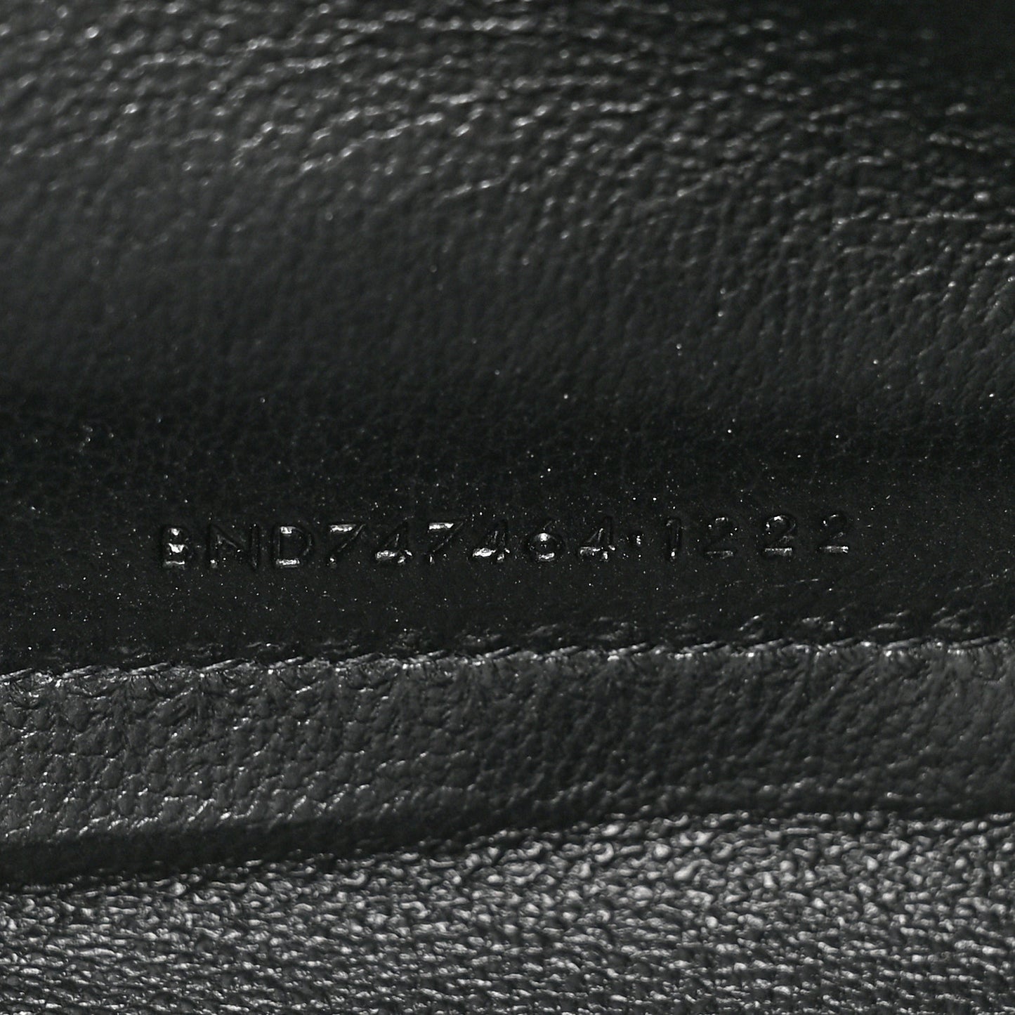 Calfskin Crocodile Embossed Cassandre Wallet On Chain WOC Black