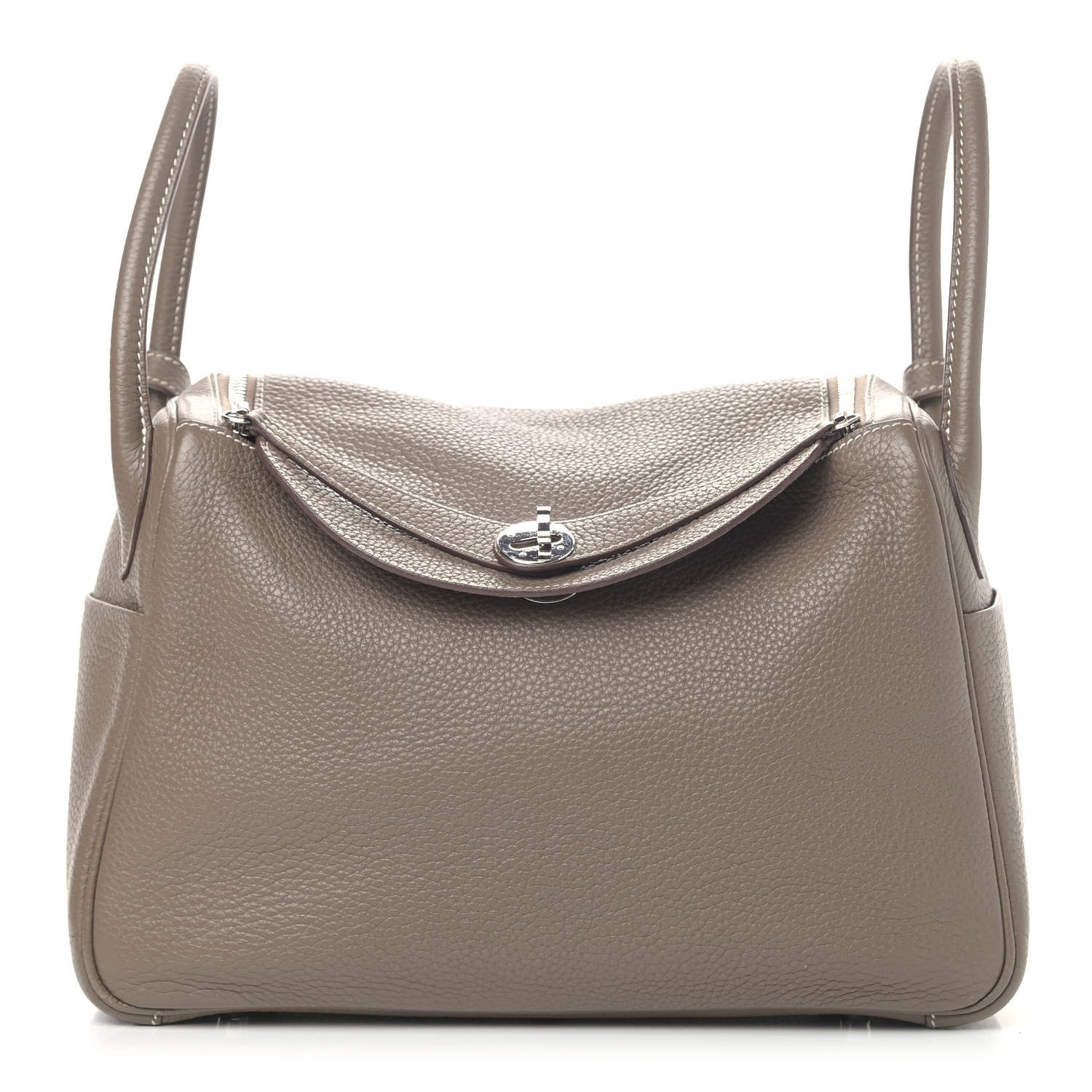 Hermes Taurillon Clemence Lindy 30 Etoupe 1 of 11