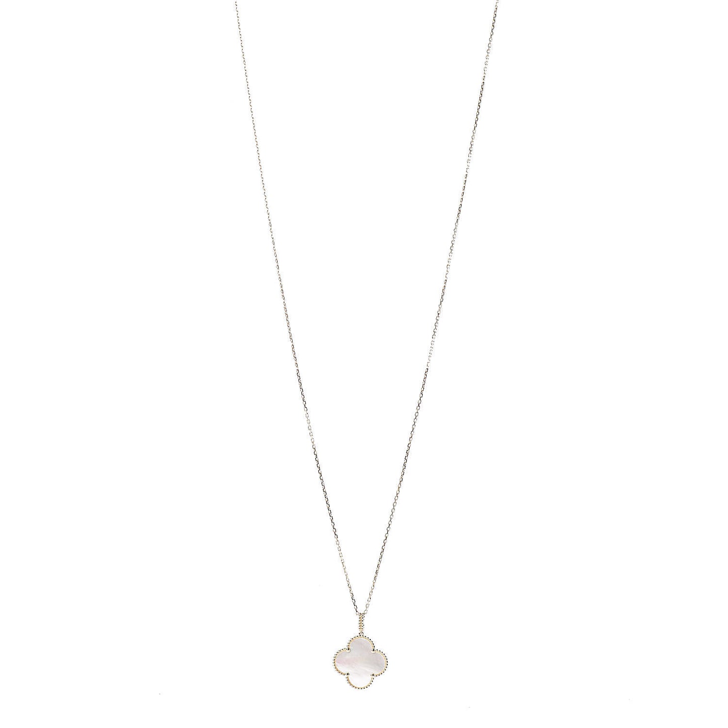 18K Yellow Gold Mother of Pearl Magic Alhambra Long Necklace