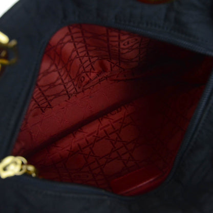 Christian Dior Nylon Cannage Lady Dior Black 8 of 10