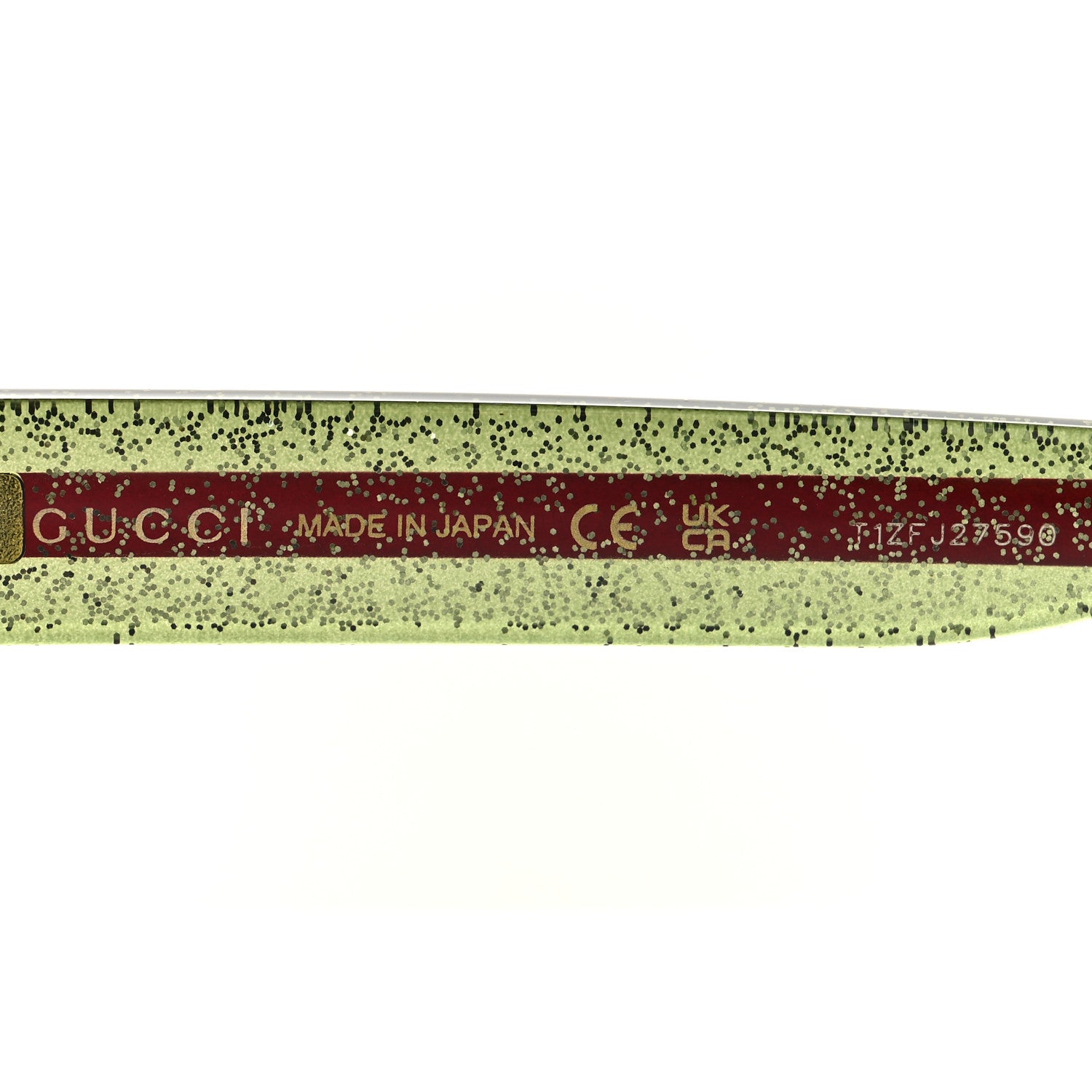 Gucci Acetate Square Frame Web Glitter Sunglasses GG0036SN Havana 6 of 7