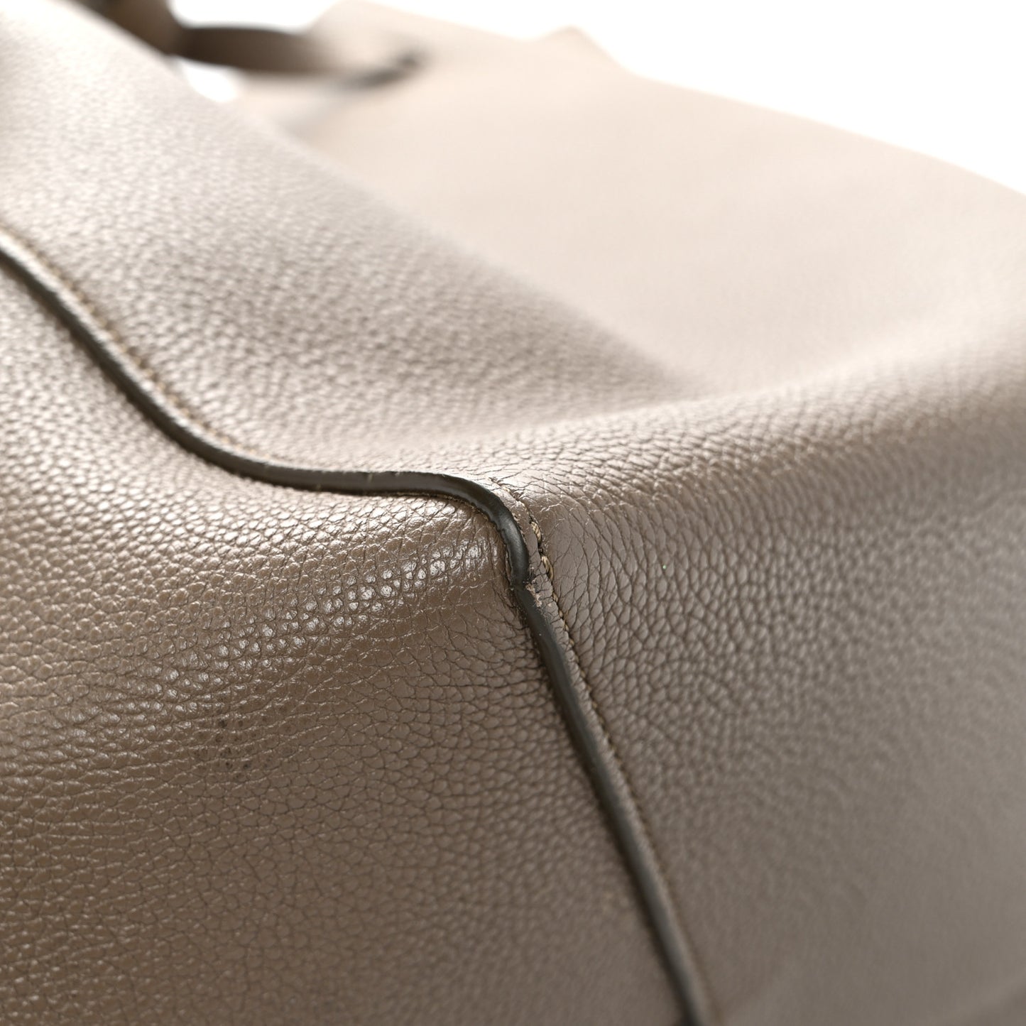 Soft Grained Calfskin Small Belt Cabas Phantom Taupe