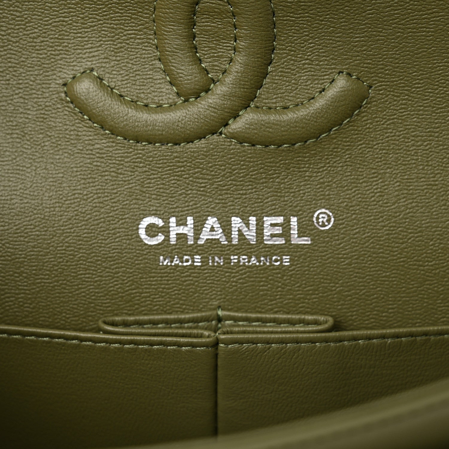 Chanel Lambskin Quilted Small Double Flap Green 6 of 10