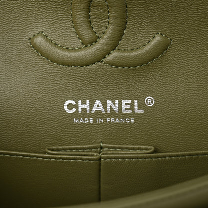 Chanel Lambskin Quilted Small Double Flap Green 6 of 10