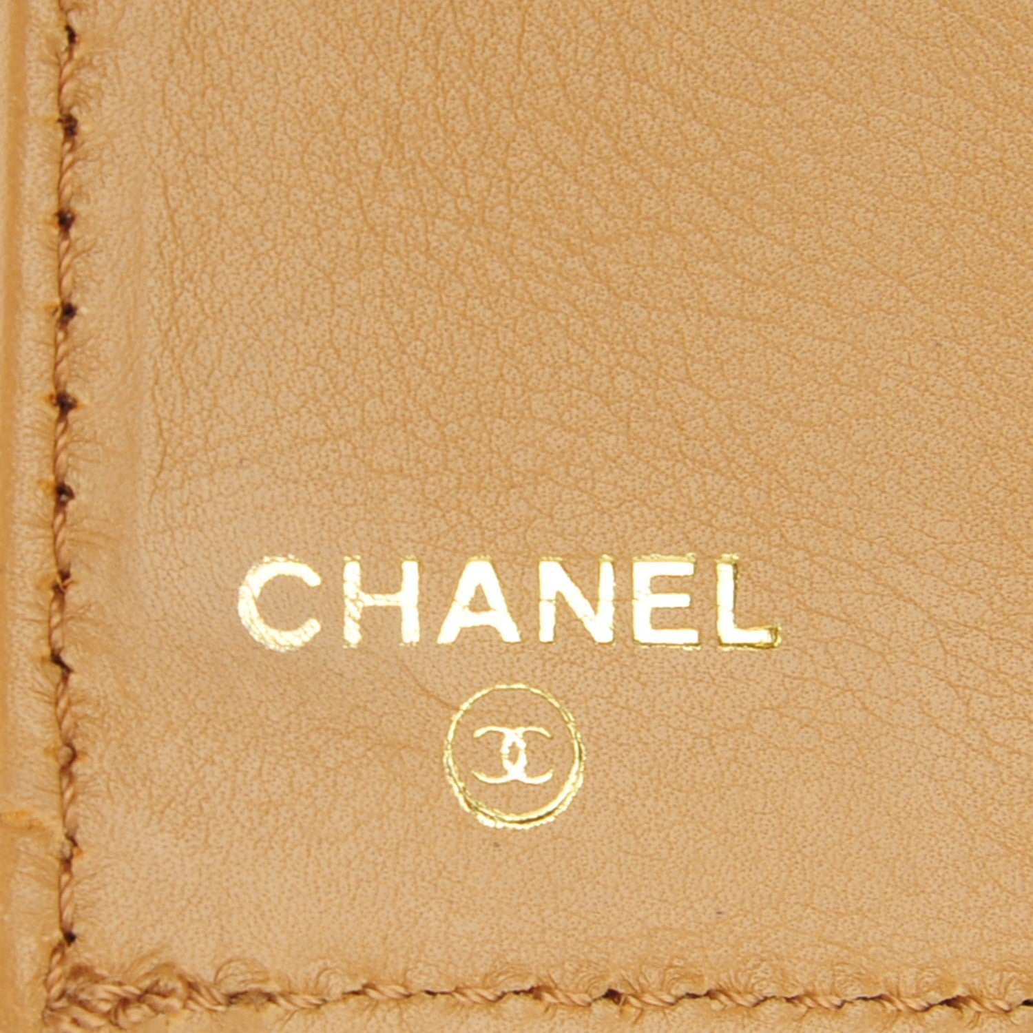 Chanel Grained Calfskin CC Flap Wallet Beige 6 of 8