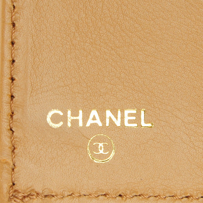 Chanel Grained Calfskin CC Flap Wallet Beige 6 of 8