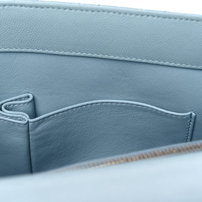 Chanel Caviar Quilted Medium Coco Handle Flap Light Blue 10 of 15