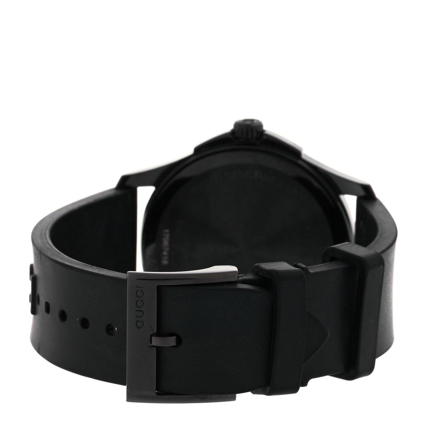 PVD Stainless Steel Rubber 38mm G-Timeless Angry Cat Quartz Watch Black