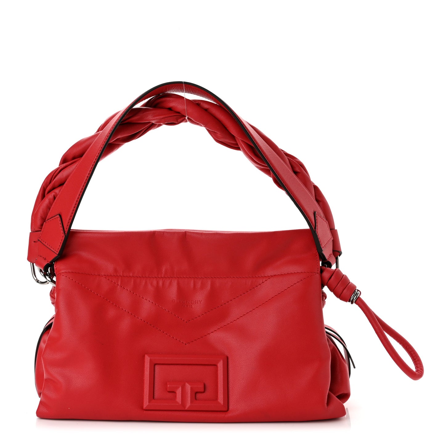 Calfskin Medium ID93 Satchel Light Red